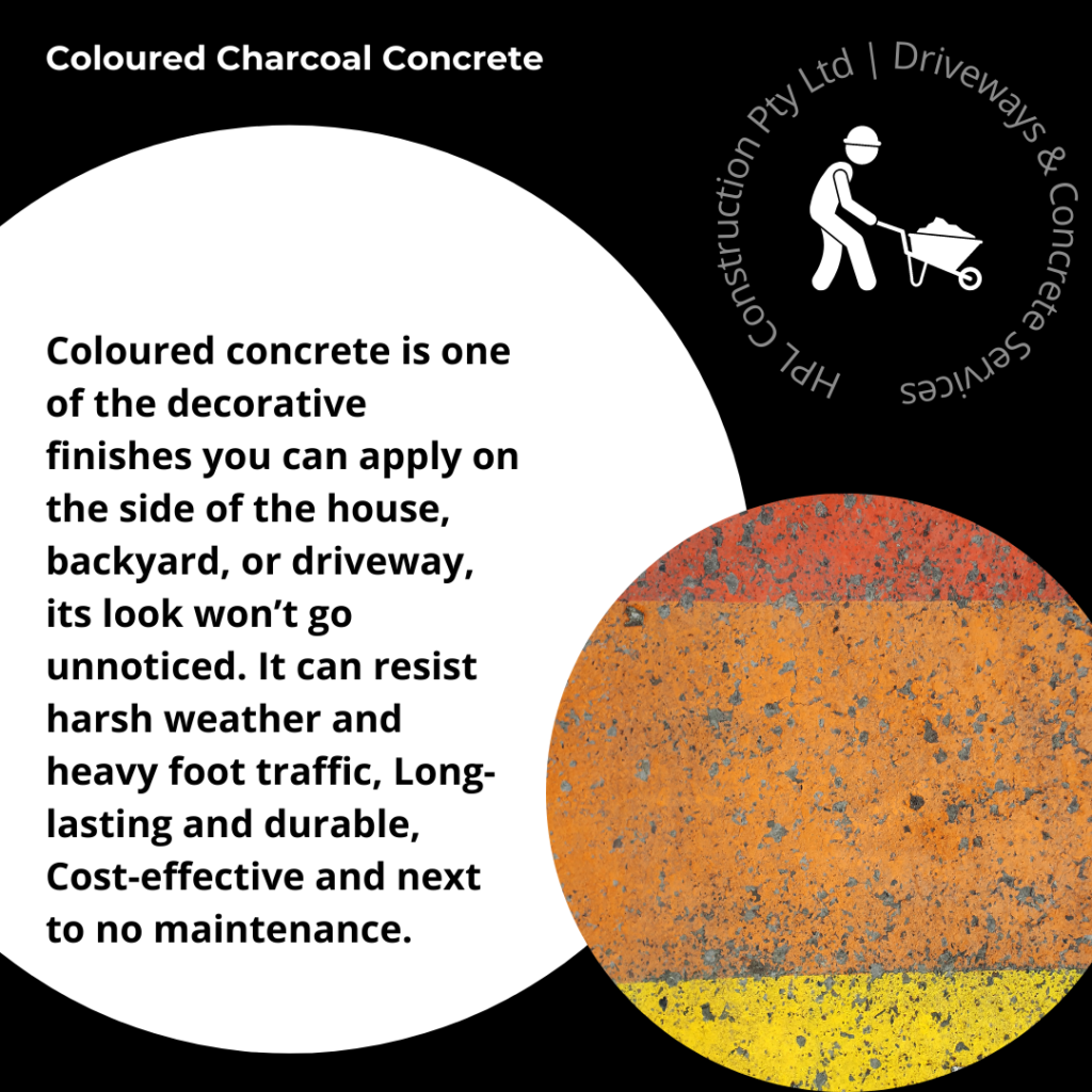 Coloured Charcoal Concrete