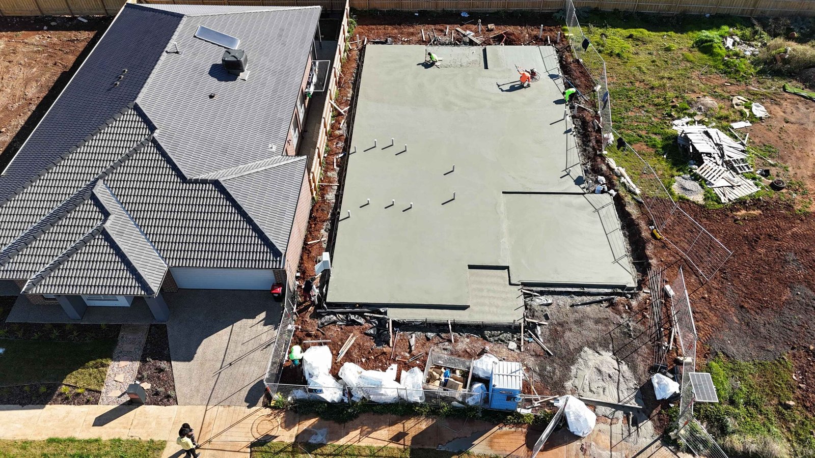 Concrete crossover construction in Melbourne