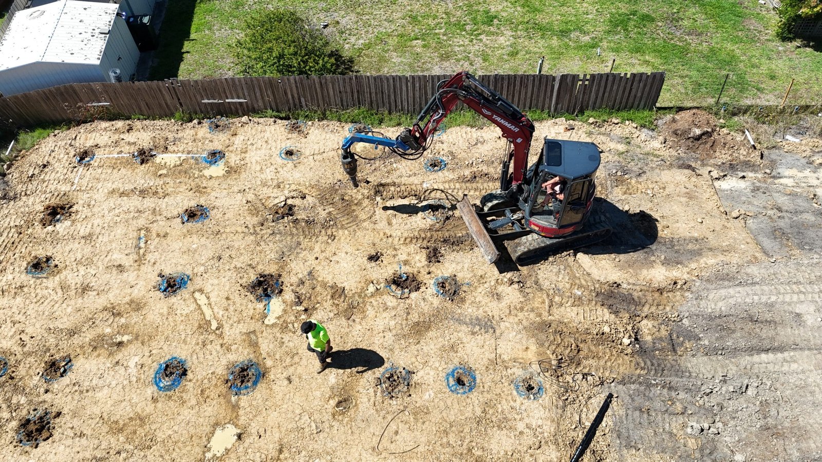 Bulk excavation works on a Melbourne development site